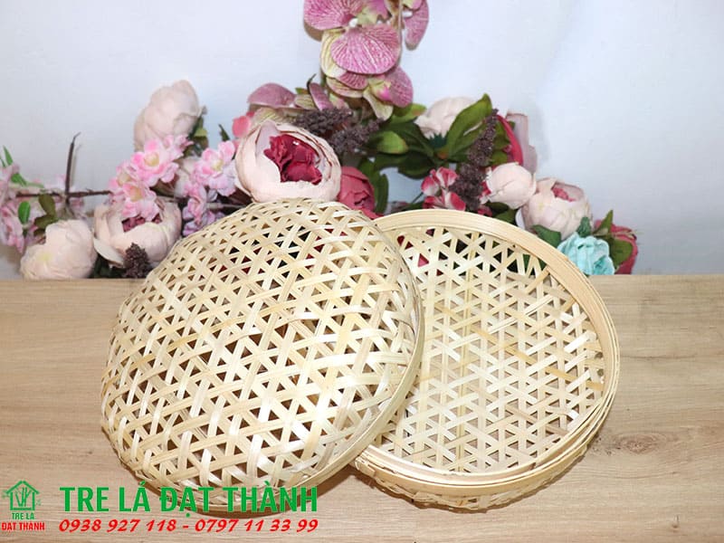 hộp qu&agrave; m&acirc;y tre đan HQMTD029