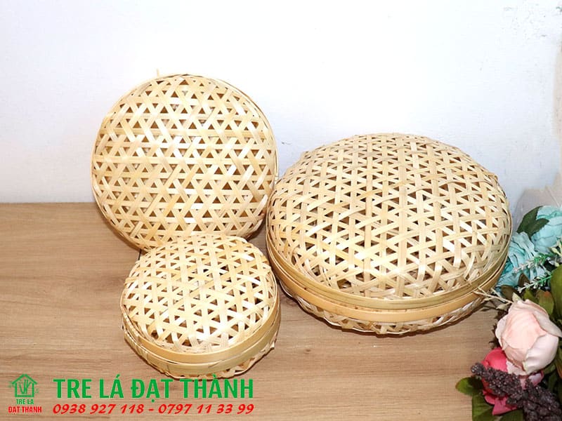 hộp qu&agrave; m&acirc;y tre đan HQMTD029