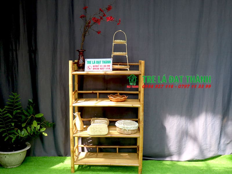 Kệ S&aacute;ch Bằng Tre KSBT005