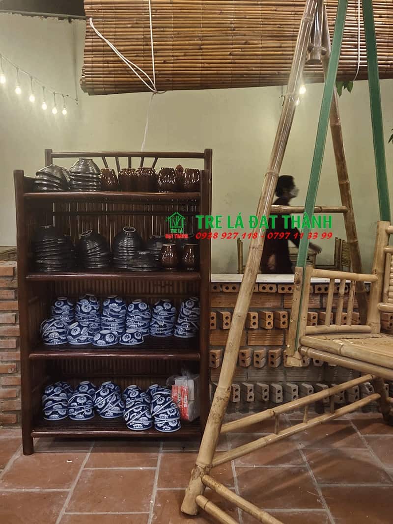 Kệ Tre Đựng Ch&eacute;n KTDC005