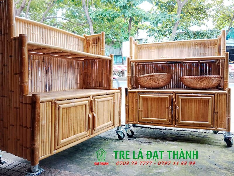 Kệ Tre Đựng Ch&eacute;n KTDC010