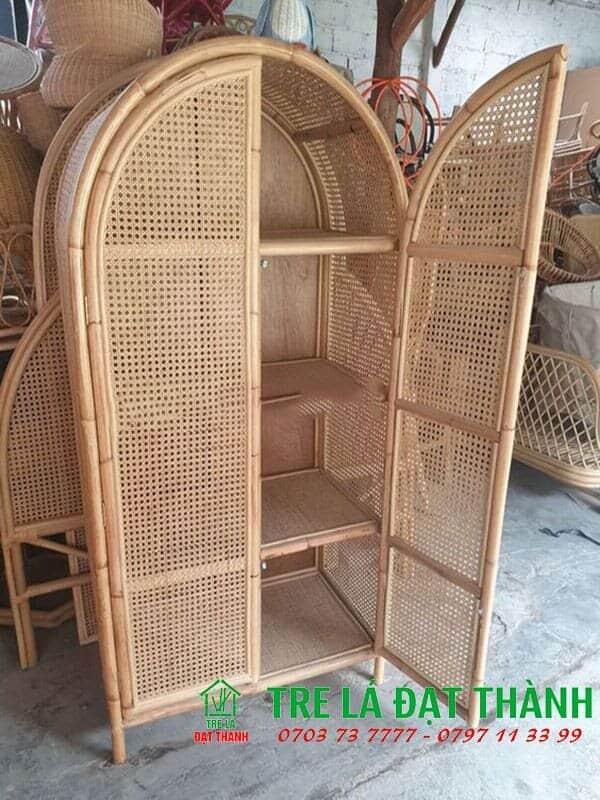 nội thất mây tre đan mắt cáo