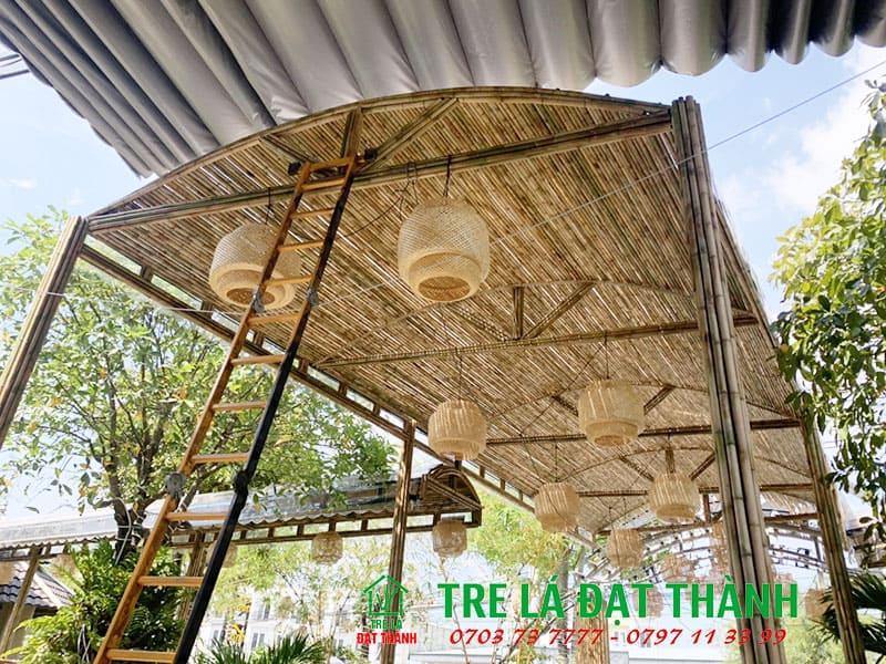 thi công mái vòm bằng tre thi công mái vòm bằng tre