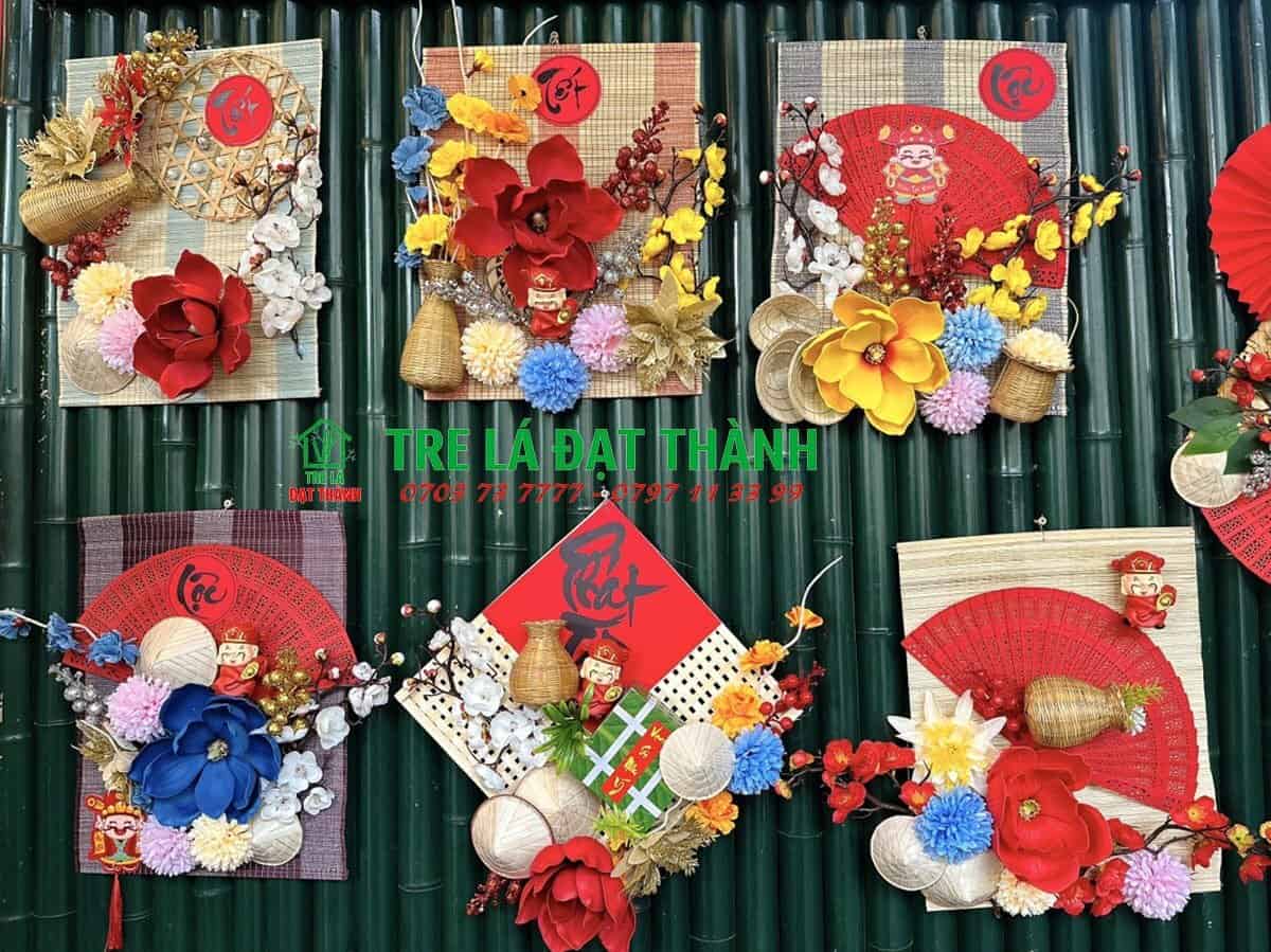 mành tre trang trí Tết