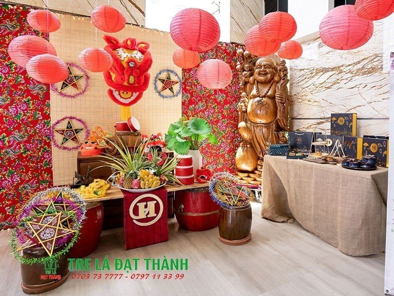 trang trí mành trung thu