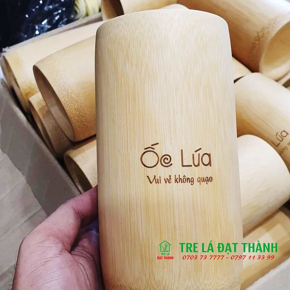 Cốc tre khắc t&ecirc;n