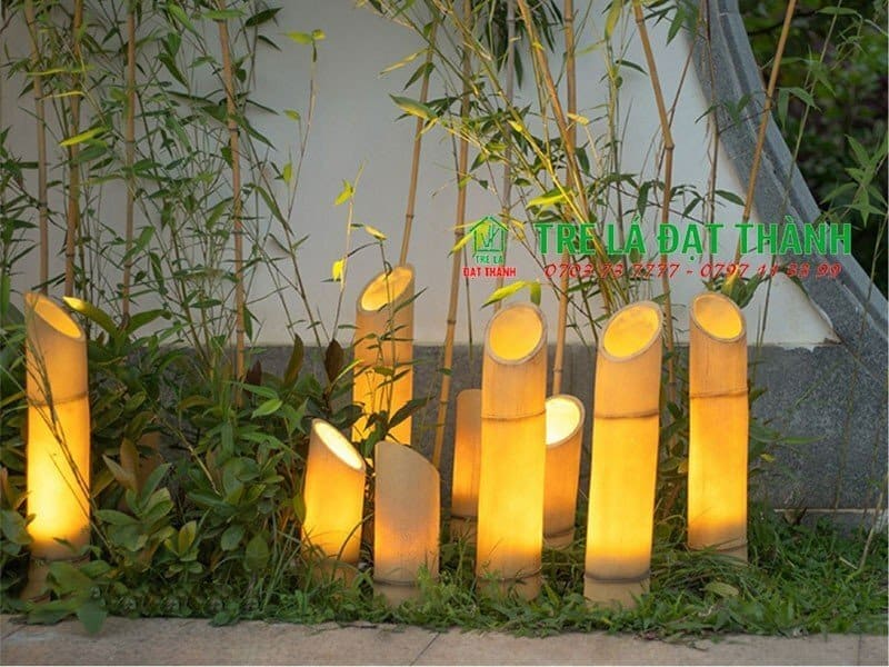 ống tre decor