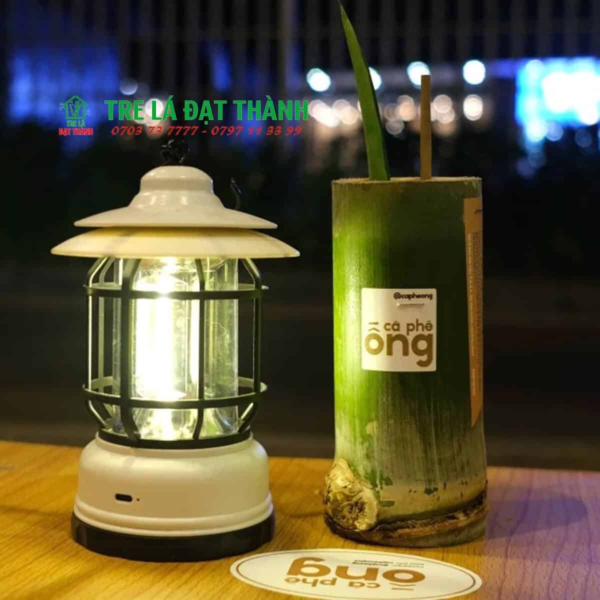 ống tre đựng đồ ăn