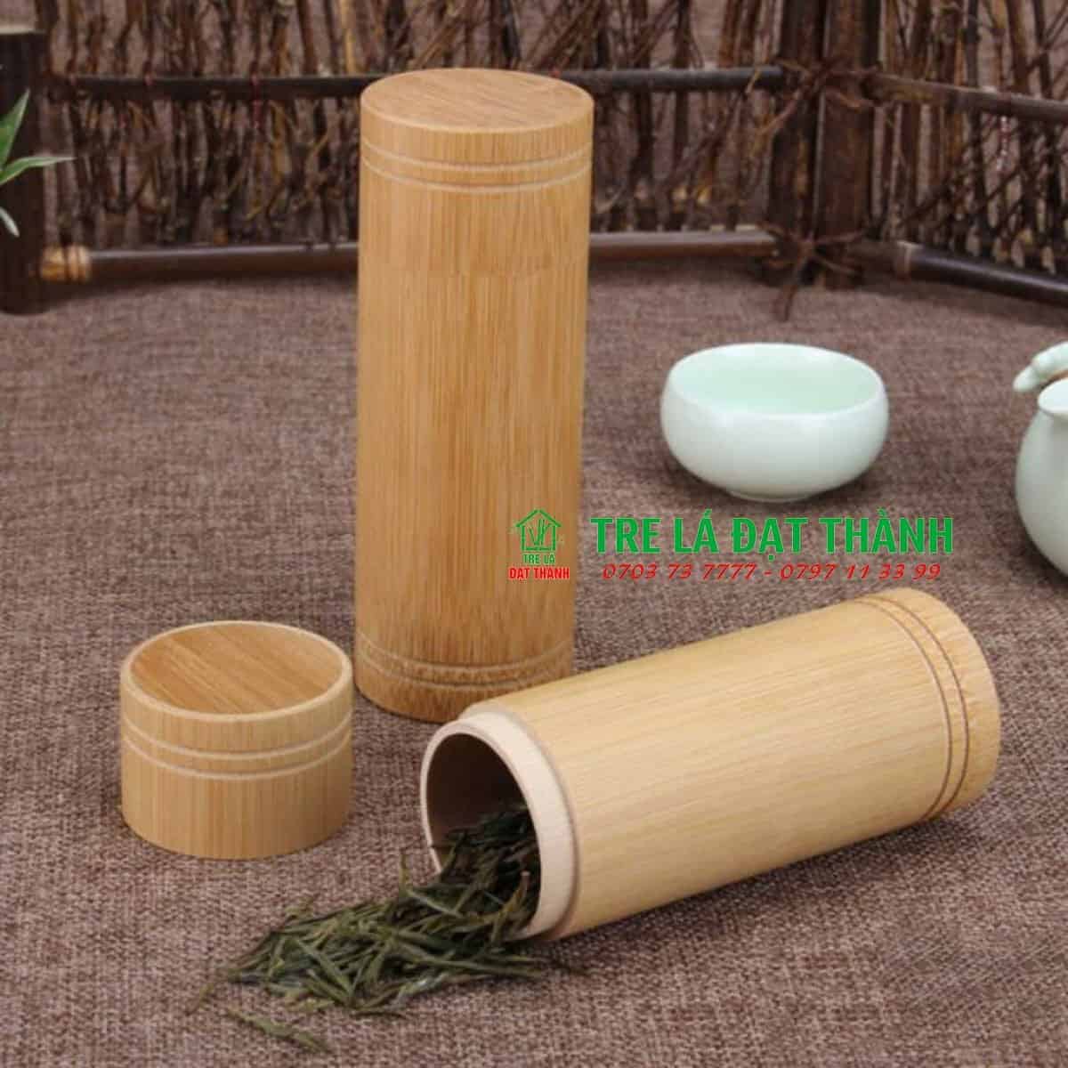 ống tre đựng tr&agrave;