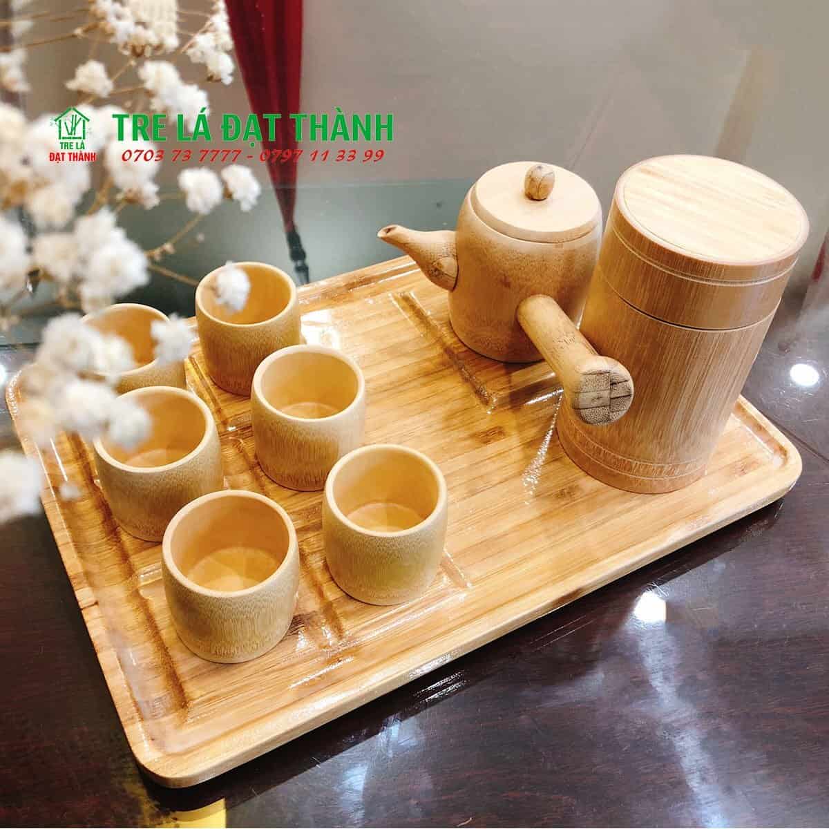 Ống tre đựng tr&agrave;