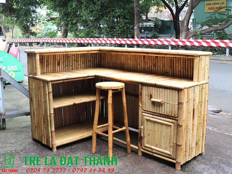 quầy bar tre QBT001