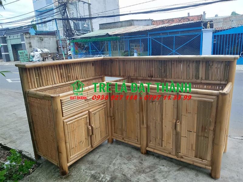 quầy bar tre QBT004