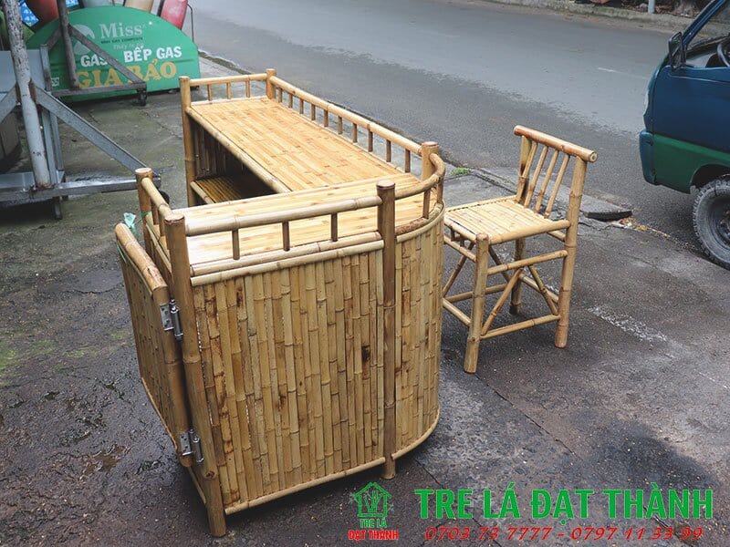 quầy bar tre QBT011