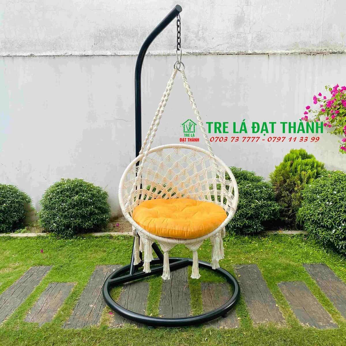 ghế xích đu macrame