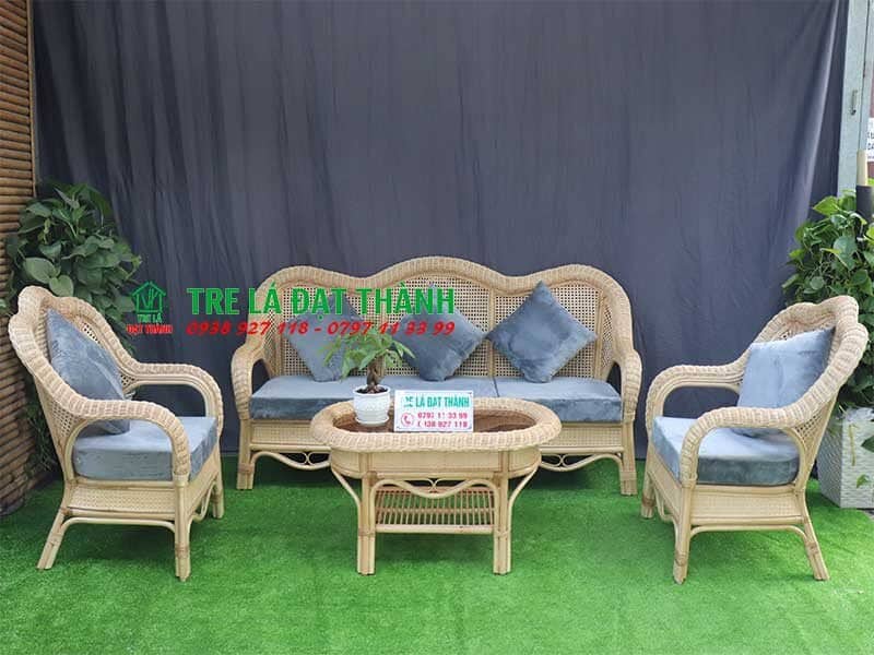 bàn ghế sofa mây nữ hoàng