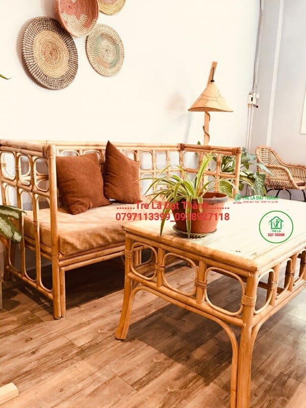 bộ sofa mây