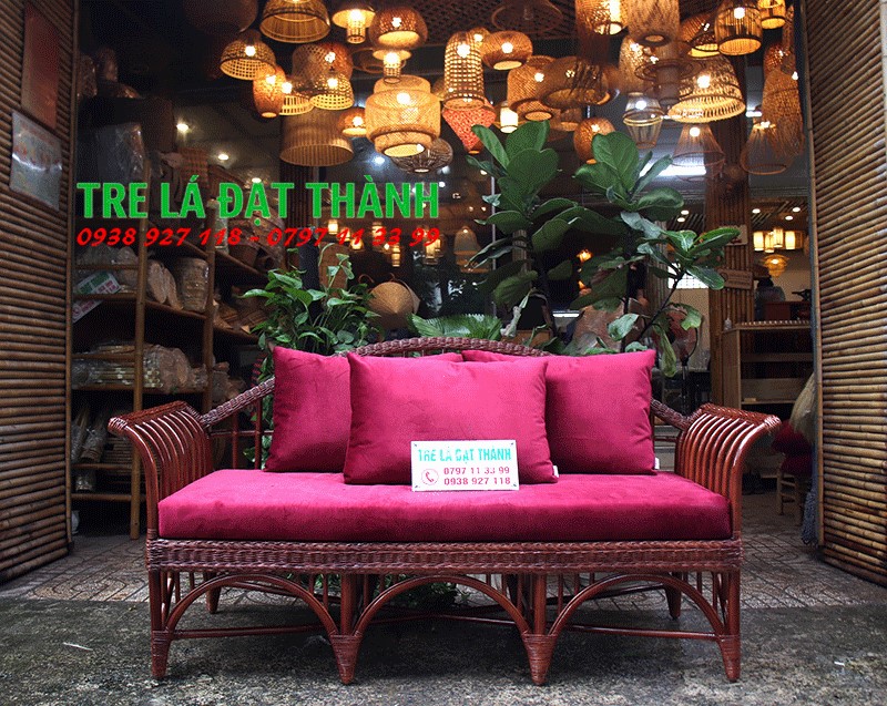 sofa mây tự nhiên