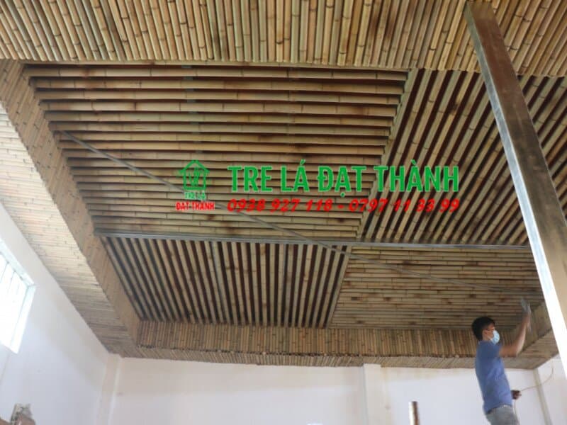 thi công trần tre trúc thi công trần tre trúc