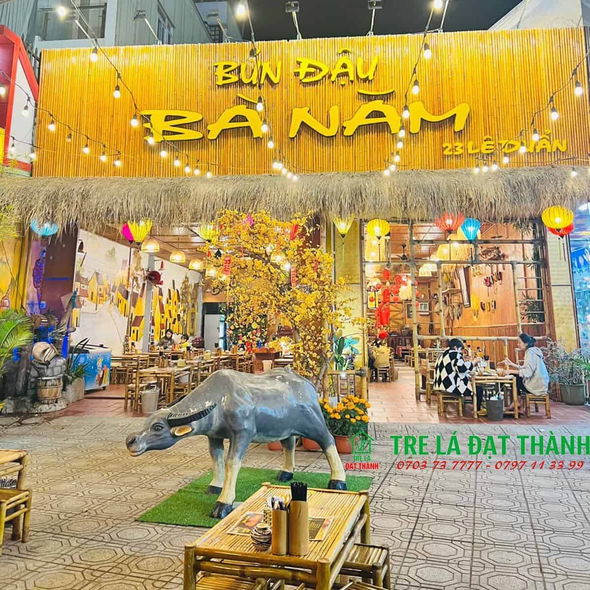 thiết kế qu&aacute;n b&uacute;n đậu mắm t&ocirc;m