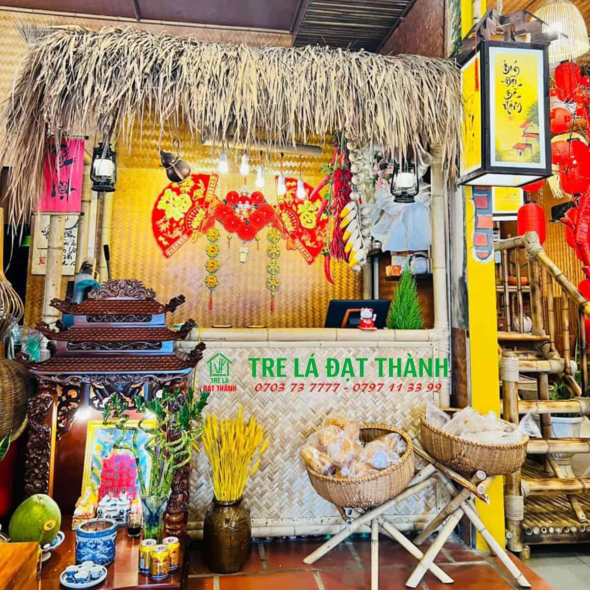 trang tr&iacute; qu&aacute;n b&uacute;n đậu mắm t&ocirc;m đẹp