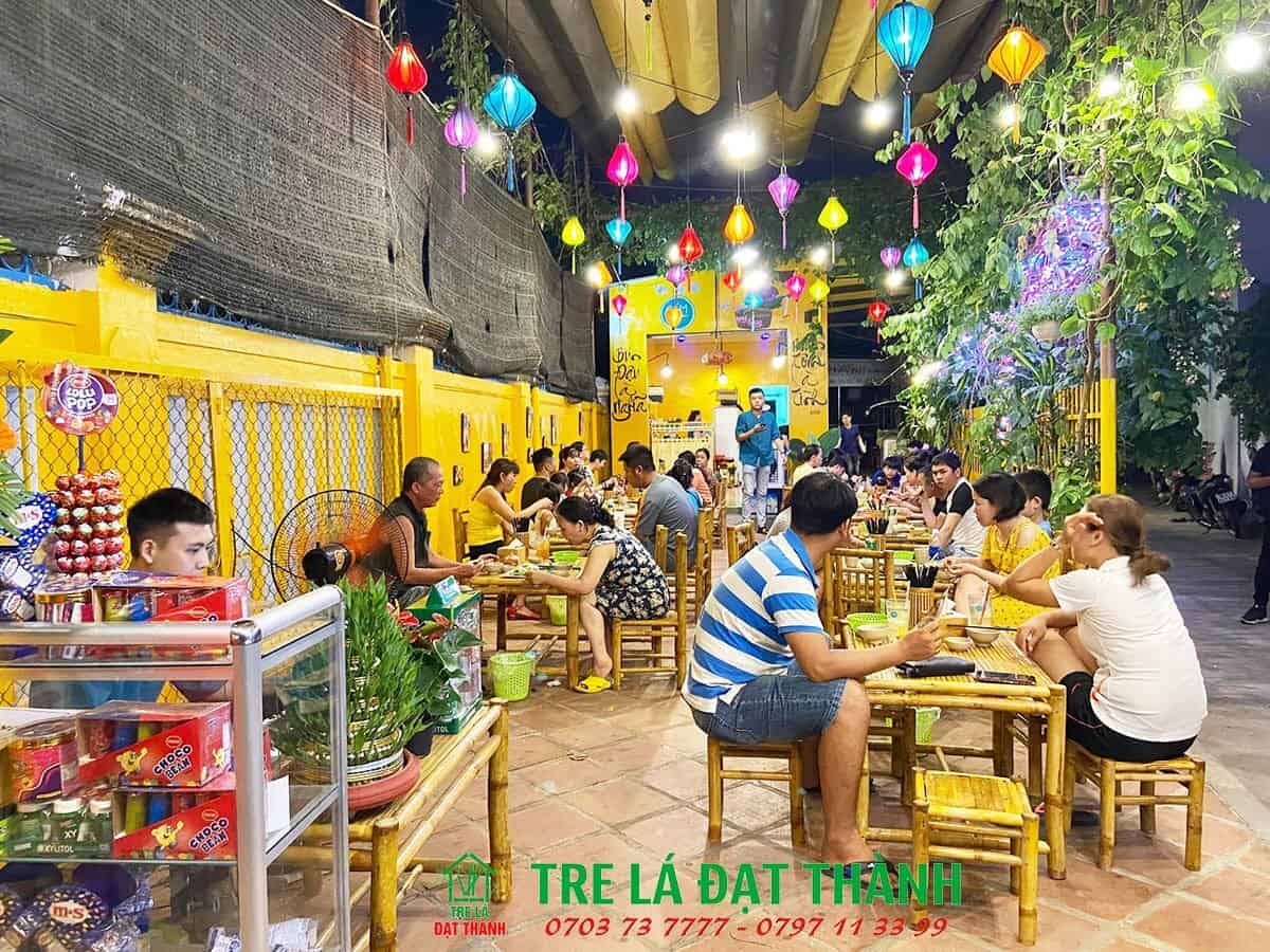 trang tr&iacute; qu&aacute;n b&uacute;n đậu đẹp