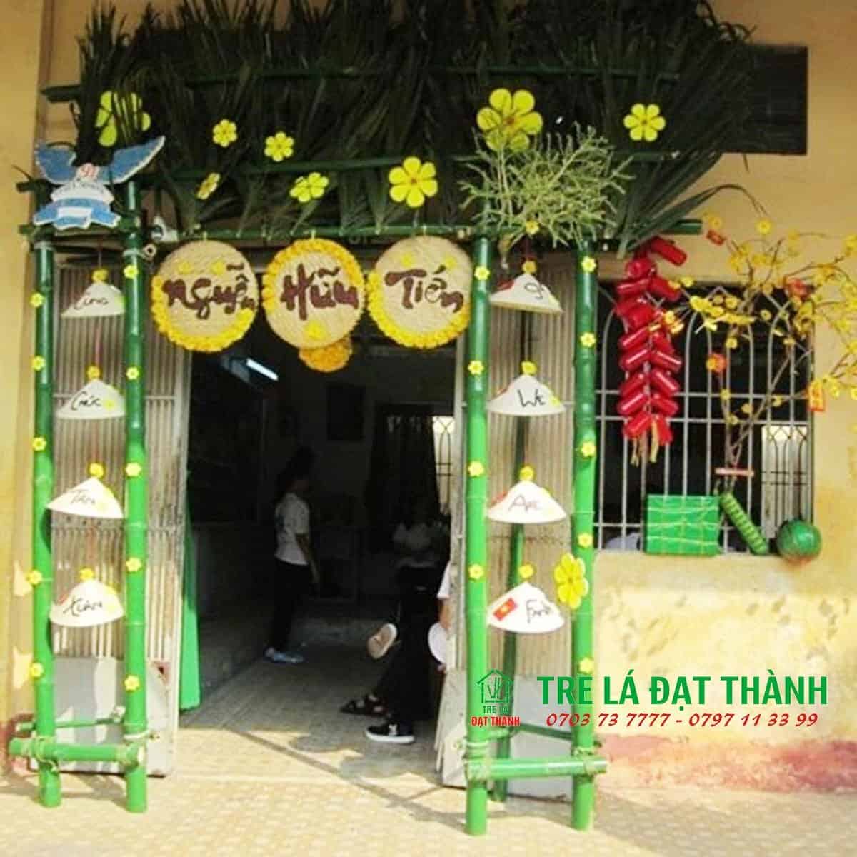 c&aacute;ch trang tr&iacute; cổng tết