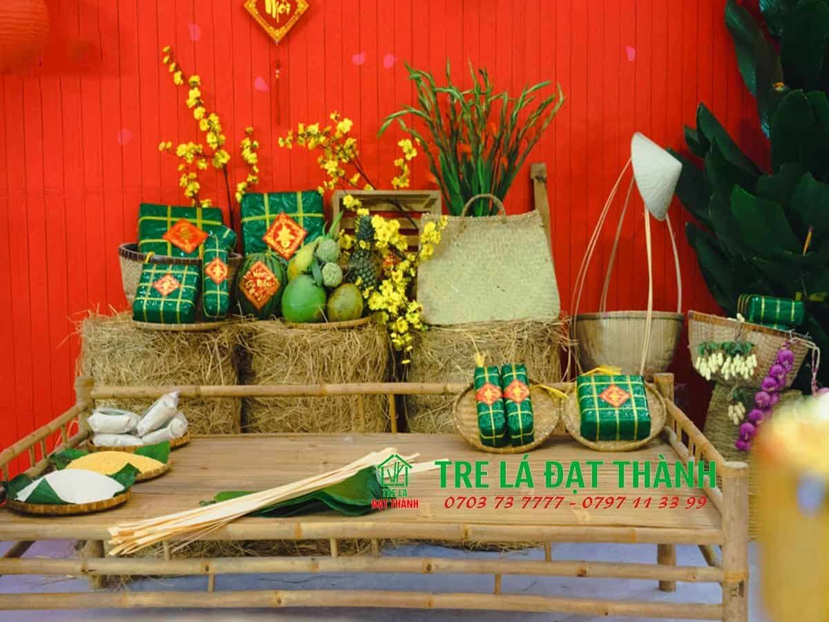rơm cuộn trang tr&iacute; Tết