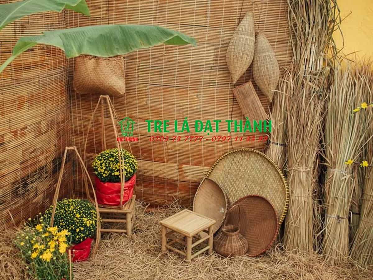 rơm cuộn trang tr&iacute; Tết