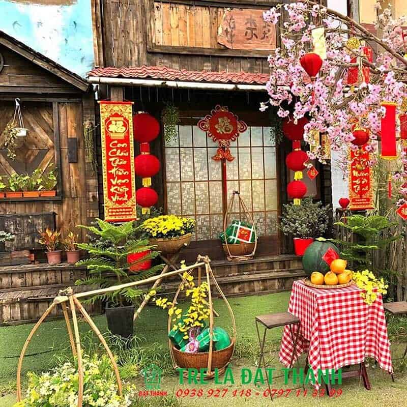 trang tr&iacute; tết cổ truyền đẹp