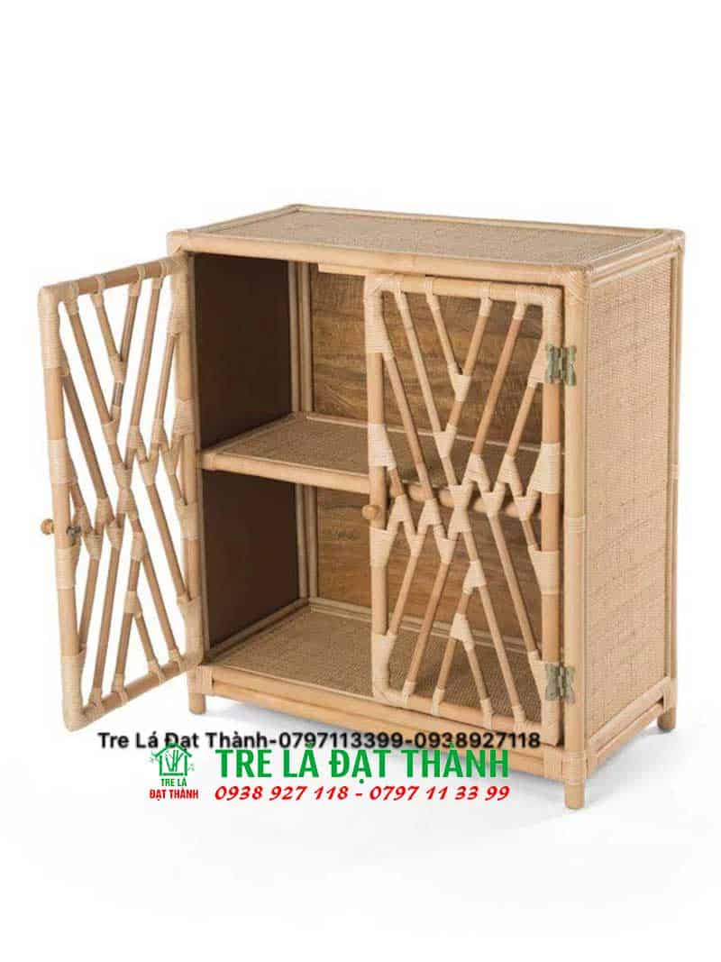 tủ m&acirc;y tre đan TMTD007