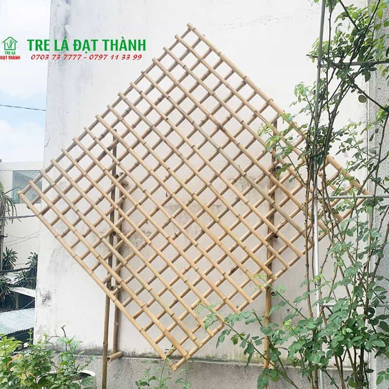 trang tr&iacute; tường bằng tre