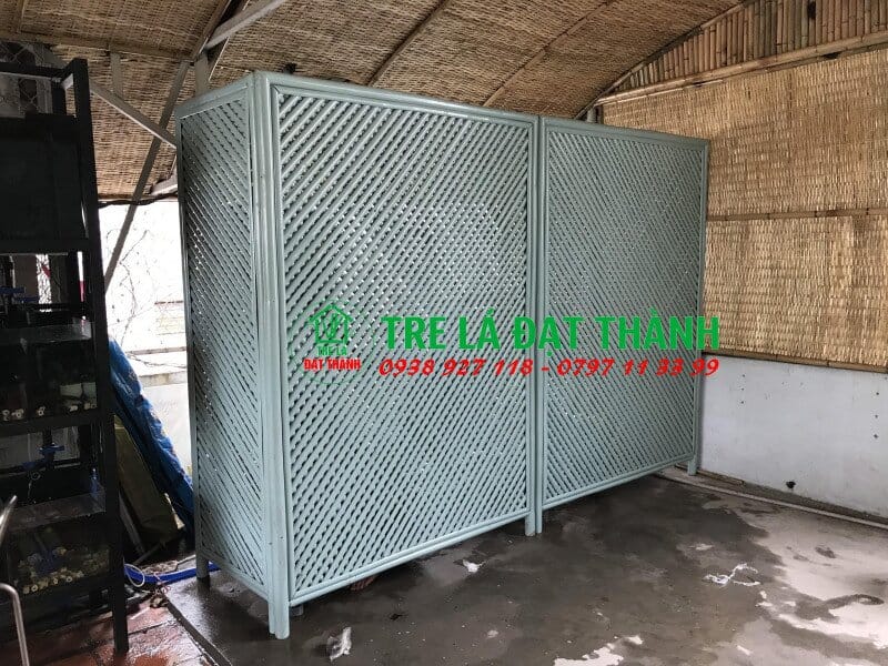 v&aacute;ch ngăn ph&ograve;ng bằng tre