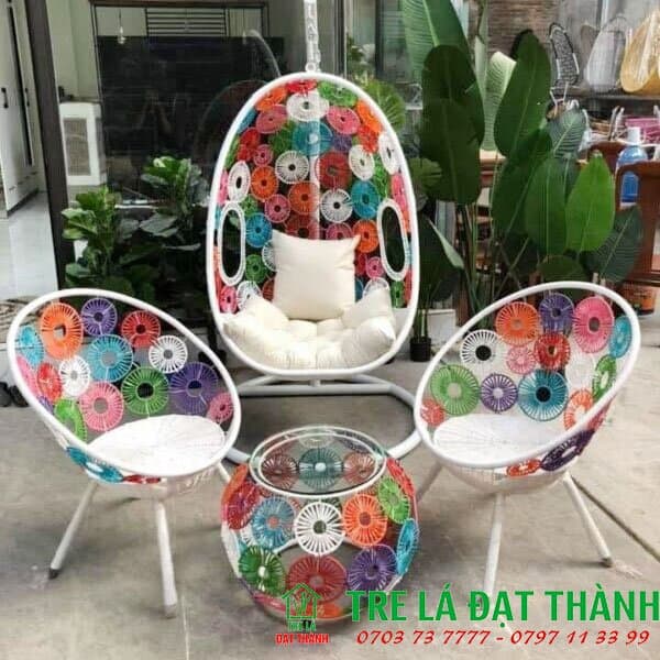ghế trứng nhựa giả m&acirc;y
