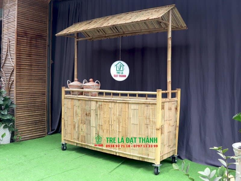 Quầy Bán Hàng Vỉa Hè Bằng Tre Trúc