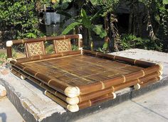 Giường Làm Bằng Tre - GT017