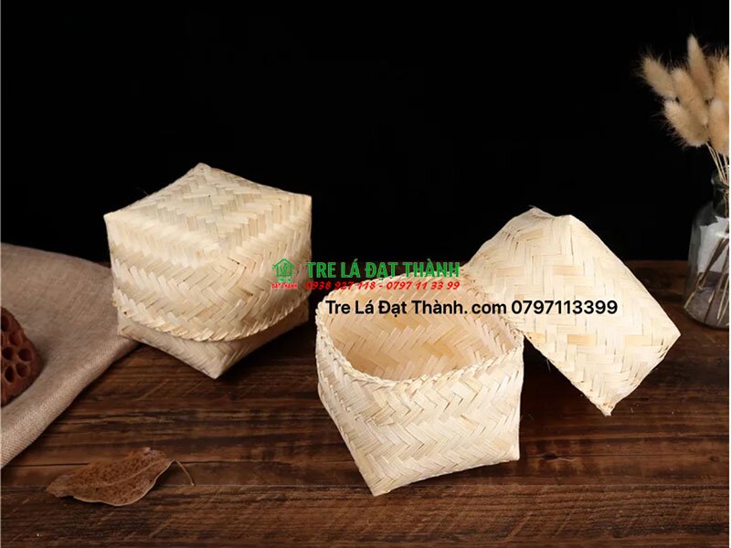 Hộp Quà Mây Tre Đan - HQMTD010