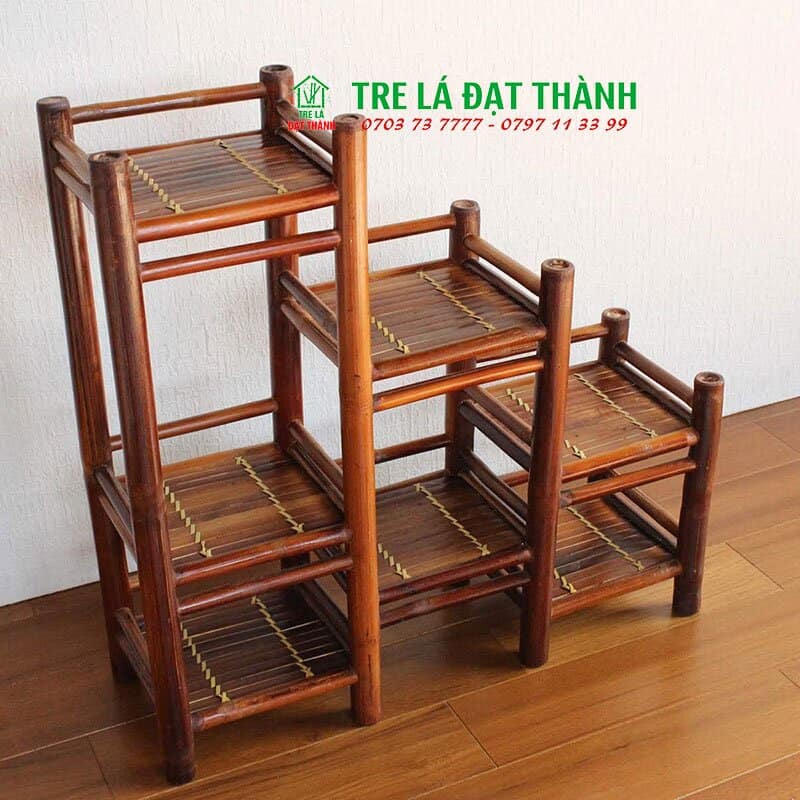Kệ Để Hoa Bằng Tre - KDHBT010