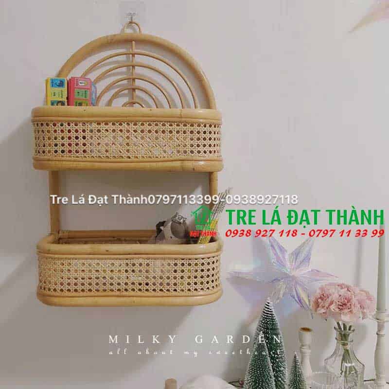 Kệ Đựng Đồ Mây Tre Đan